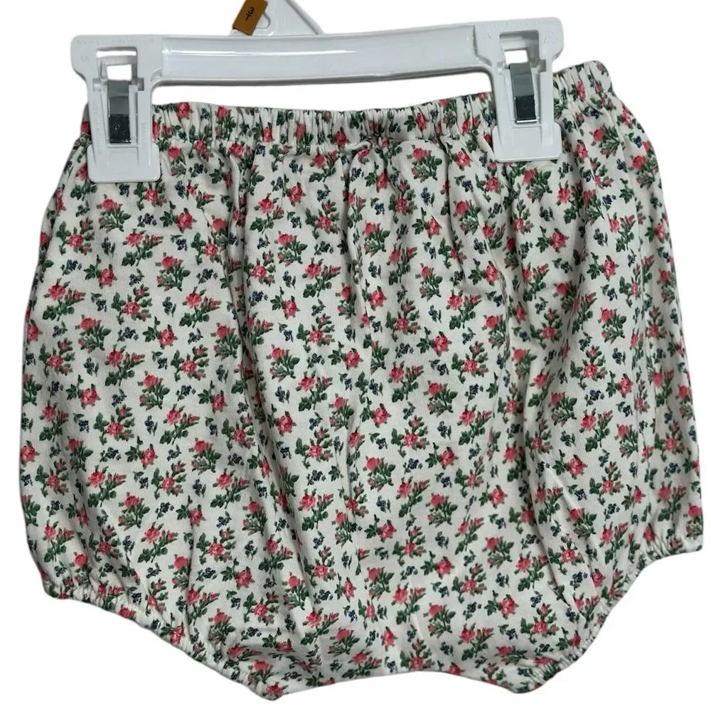 POLO Ralph Lauren Baby Girls Floral Cotton Jersey Top & Bloomer Set, Sz 18months